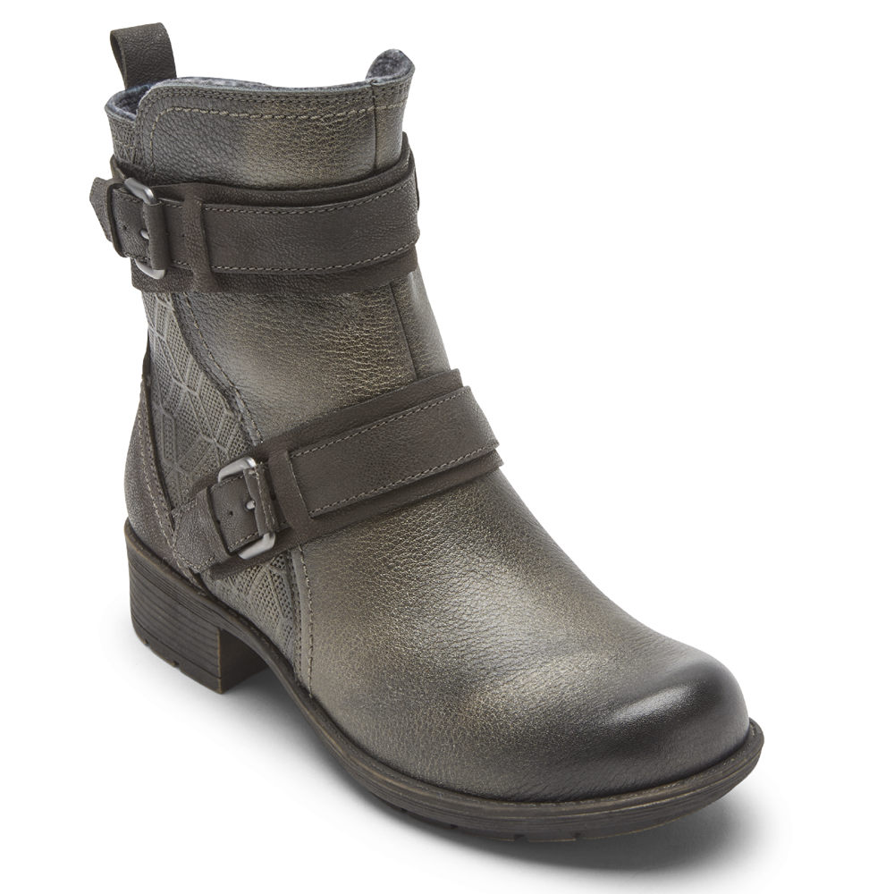 Botas Rockport Mujer Mexico - Cobb Hill Alessia Strap Verde Oliva - EHZIC0276